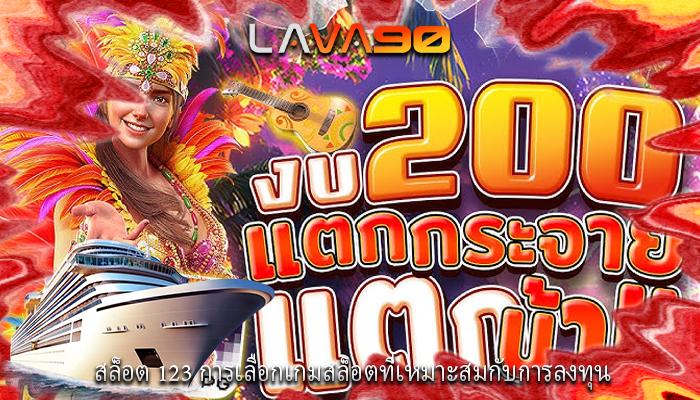 สล็อต 123 การเลือกเกมสล็อตที่เหมาะสมกับการลงทุน